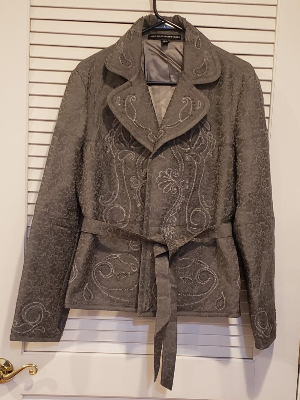 Women's Vintage Embroidered Blazer from The Linda Allard Ellen Tracy Size 14